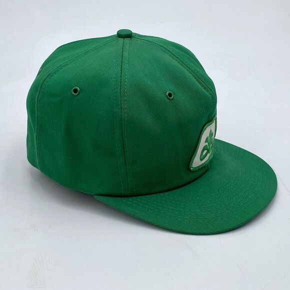 Vintage K-Brand Pioneer Seed Logo Snapback Trucker Hat Green USA Made (H23) - Picture 2 of 10